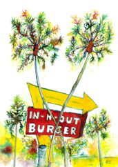 IN-N-OUT, Watercolour on paper, 2020